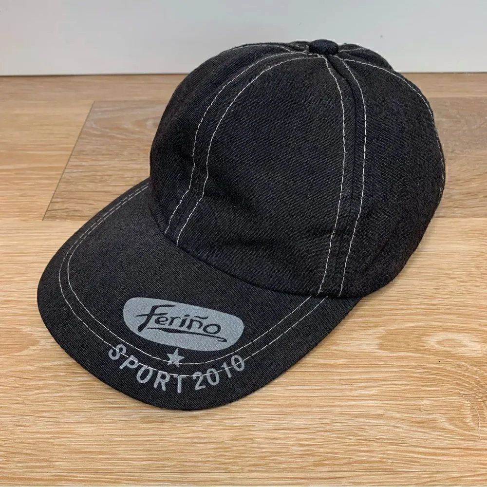 Ferino Sport 2010 Vintage Baby Boy Size 2T Black Hat Cap